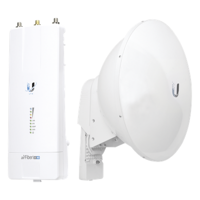 UBIQUITI - Kit Radio Enlace / 1 Gbps+ / 2 Mpps / 4096 QAM / 23 dBi / Slant-45 / 5 GHz