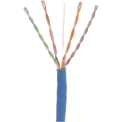 PANDUIT - Bobina de Cable UTP 305 Metros (1000 Pies) de Cobre, TX6000™ PanNet, Azul, Categoría 6 (24 AWG), CMP (Plenum), de 4 Pares