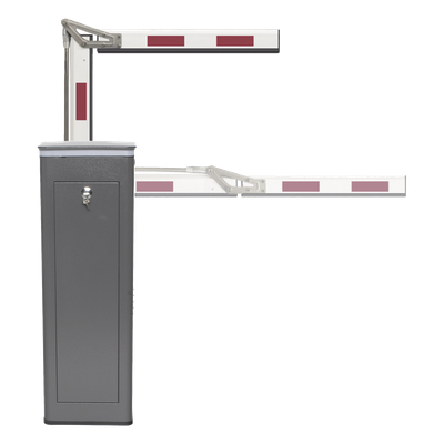 ACCESSPRO - Barrera Vehicular / Brazo Articulado 4 m (13.1 ft) / Corona LED Semaforizada / Apertura 3 s / 200 Ciclos/Hora / IP Resistente Intemperie
