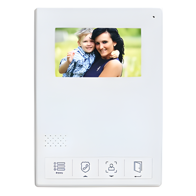 ACCESSPRO - Monitor LCD Adicional / Pantalla 4.3 Pulgadas / Control Touch / Comunicación Bidireccional / Apertura de Puerta / Alimentación 110-240 VCA