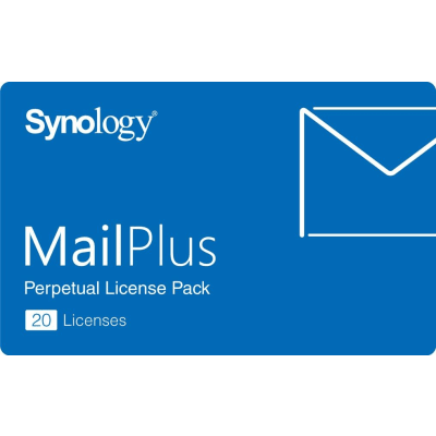 SYNOLOGY - Paquete de Licencias Synology MailPlus | 20 Cuentas de Correo Electrónico Activas | Licencias Permanentes | Compatible con Synology NAS | Alta Disponibilidad | Migración de Licencias.