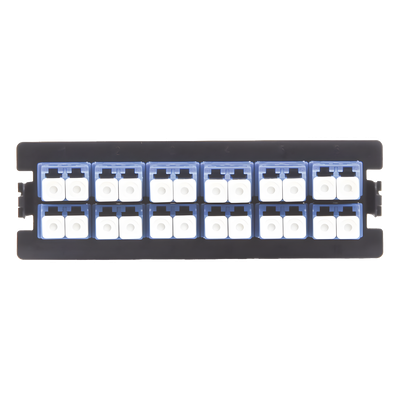 LINKEDPRO BY EPCOM - Placa Acopladora / 12 Acopladores LC Duplex / Fibra Monomodo / Compatible LP-ODF-8024