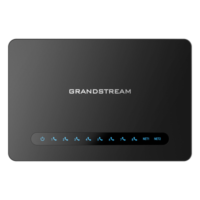 GRANDSTREAM - Gateway VoIP / 8 Puertos FXS / Router NAT Gigabit / 2 Perfiles SIP / Cifrado AES / Fax T.38 / Calidad de Voz HD