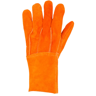 SURTEK - Guantes de Carnaza Largo/ Refuerzo en Palma / Resistente a Abrasión y Temperaturas Moderadas.