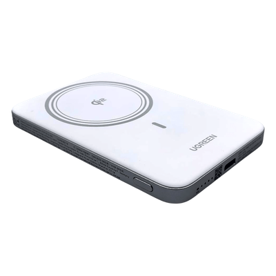 UGREEN - Power Bank Magnético Inalámbrico / 5000 mAh / 15W MagSafe y Qi / 20W USB-C PD 3.0 / Carga Simultánea / Ultrafino 8.6 mm (0.34 in)