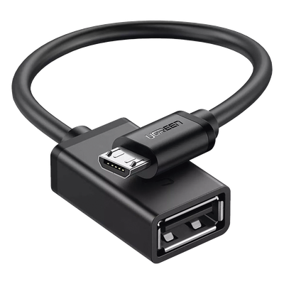 UGREEN - Adaptador OTG / Micro USB Macho a USB 2.0 A Hembra / 480 Mbps / 10 cm / Plug & Play