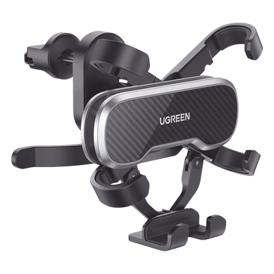 UGREEN - Soporte de Automóvil para Rendija de Ventilación |  Tecnología Gravity | Rotación de 360° | Suspensión por Gancho | Pinzas de Goma | Compatible con Rejilla de Ventilación Horizontal y Vertical.