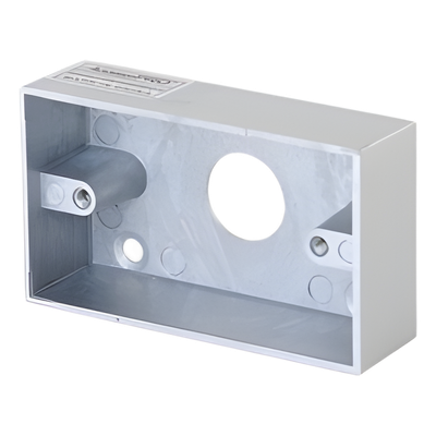 ACCESSPRO - Caja de Montaje para Botón de Salida / Aleación de Zinc Cromada / Superficie / 85 x 50 x 25 mm