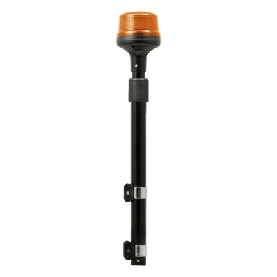 SIGNALPRO - Luz Telescópica para Motocicletas / 8 LED / Ámbar / 12~24 VCD / 11 Patrones de Destello / IP6K6 / Perfil Bajo 88 mm