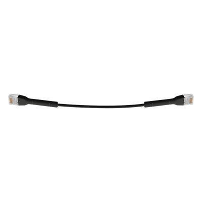 UBIQUITI - Cable Ethernet Cat6 / 22 cm (0.72 ft) / RJ45 / Diámetro ultrafino / Color negro