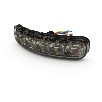 ECCO - Luz perimetral direccional / 12 LEDs dual color / 12-24V / IP69K / 69 patrones / 4.4' x 1.1' x 0.6'