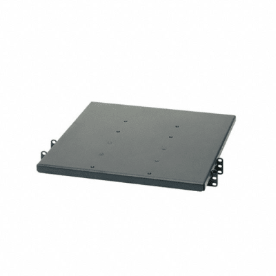 PANDUIT - Charola de Doble Fijación en Rack de 2 Postes, 457 mm de Profundidad, y Soporte de Peso de 113 Kg, 1 UR, Color Negro