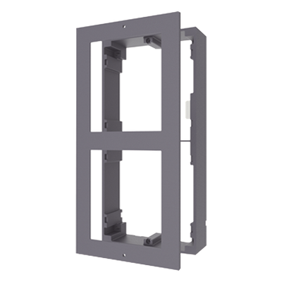 HIKVISION - Base de Montaje para Videoportero IP / 2 Módulos / Superficie / Aluminio / -40°C a +60°C (-40°F a 140°F)