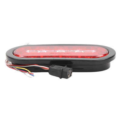 ECCO - Luz Multifuncional Trasera para Camiones / 69 Patrones de Destello / 12-24 V / IP67 / SAE Class I / 5.4" x 5.4"