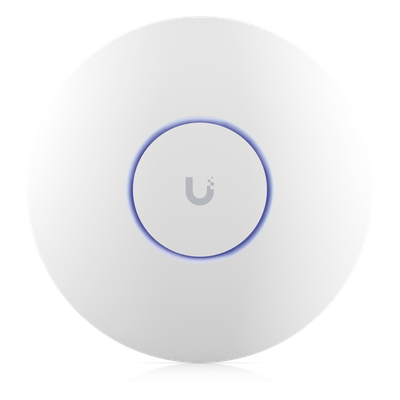 UBIQUITI - Punto de Acceso WiFi 6E Enterprise / Alta Densidad / Tri-Banda 2.4/5/6 GHz / MU-MIMO 4x4 / Puerto 2.5GbE PoE+ / 600+ Dispositivos / Cobertura 140 m² (1,500 ft²)