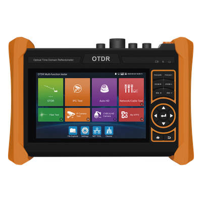 EPCOM - Tester Profesional OTDR y Video / Alcance 150 km / Pantalla 5.4" Táctil / 4K/8K / PoE Integrado / Wi-Fi / VFL / Medidor de Potencia Óptica