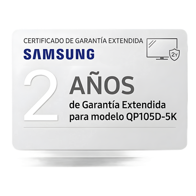 SAMSUNG ELECTRONICS - Extension de garantia para pantallas profesionales modelo QP105D-5K