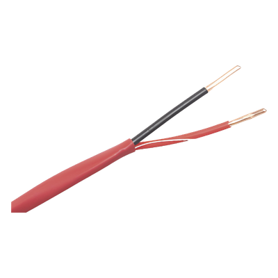 LINKEDPRO - Cable de Alarma contra Incendios / 2x18 AWG / 305 m (1000 ft) / Rojo / FPLR / FT4 UL / Riser