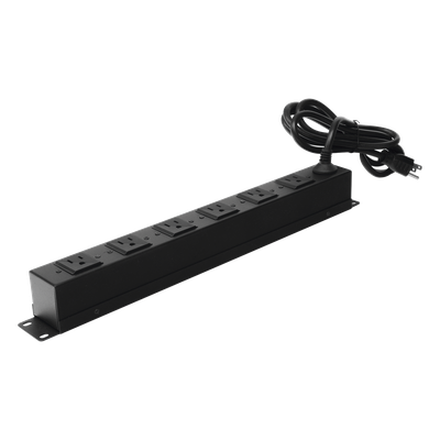 THORSMAN - Tomacorriente multiple horizontal para rack de 19in, 6 contactos (THE0040092001001)