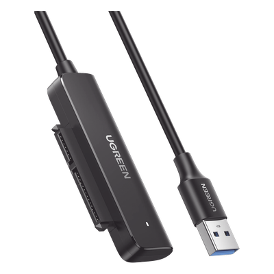 UGREEN - Adaptador SATA a USB / USB 3.0 / SATA III 6 Gbps / HDD y SSD 2.5" hasta 6 TB / UASP / 50 cm (19.7 in)