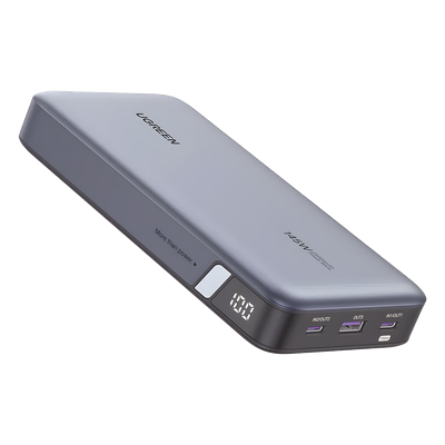 UGREEN - Power Bank / 25000mAh / 145W Max. / 3 Puertos USB / PD 3.0 / QC 3.0 / Pantalla Inteligente / Carcasa Ignífuga