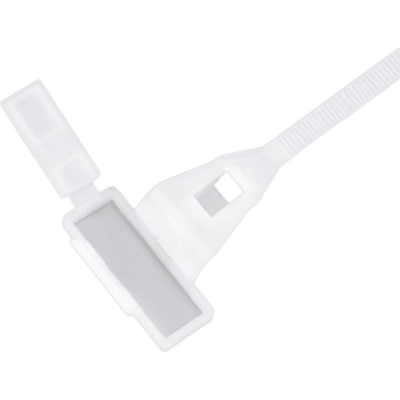 LINKEDPRO - CINCHOS DE 4.8 X 250 MM BLANCOS CON ESPACIO PARA MARCAR PAQUETE DE 100 PIEZAS