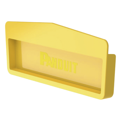 PANDUIT - Tapa Final para Canaleta / 12x4 / Instalación a Presión / 50.8 mm Radio de Curvatura / 13.4 cm x 2.4 cm x 35 cm / Amarillo