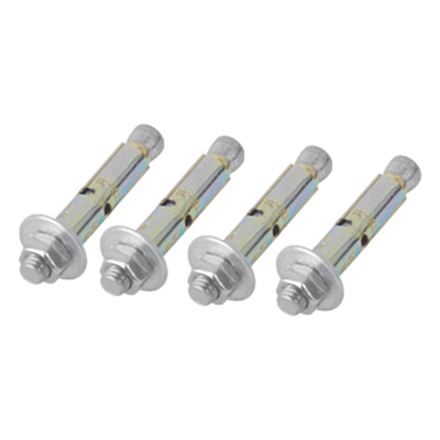 LINKEDPRO BY EPCOM - Kit de 4 Piezas de Taquete Tipo Barrenancla con Tornillo de 3/8" X 3" con Taquete de 1/2".