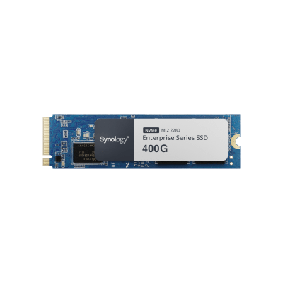 SYNOLOGY - SSD 400 GB NVMe M.2 Serie Enterprise | SSD 400 GB | Alto Rendimiento Hasta 660000 IOPS Lectura | Resistencia Hasta 2900 TBW | Protección de Datos Integral | Análisis de Vida Útil | Diseñada para Sistemas Synology.