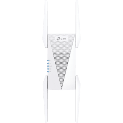 TP-LINK - Extensor Wi-Fi 6E / Tri-Banda AXE5400 / 5400 Mbps / Canal 160 MHz / 4 Antenas Externas / Puerto Gigabit