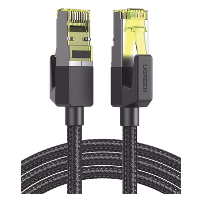 UGREEN - Cable Ethernet Cat7 / Blindaje F/FTP / 10 Gbps / 600 MHz / 5 m (16.40 ft) / Malla Nylon