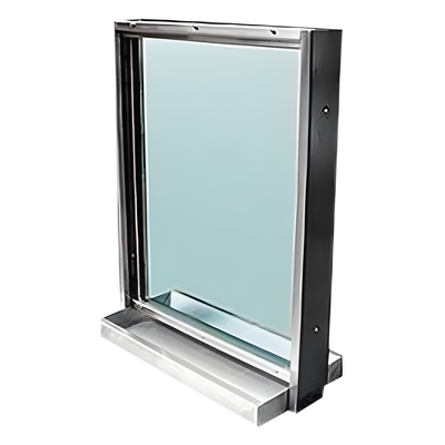 ACCESSPRO - Ventana Blindada / Nivel IV / Charola Pasa-Documentos / Cristal 45mm / 90cm x 70cm (2.95ft x 2.30ft)
