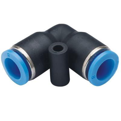 TITAN-AUTOMATION - Conector Neumático de Inserción / Codo de Unión / Diámetro Exterior Tubo 6 mm / Aplicaciones Neumáticas
