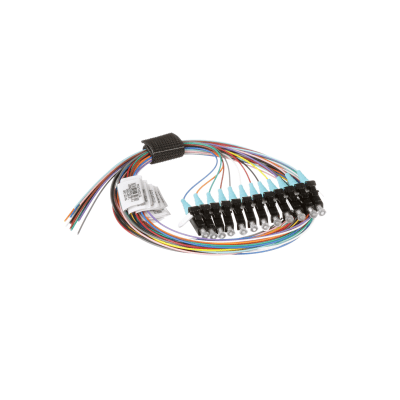PANDUIT - Kit de 12 Pigtails con Conector LC, Multimodo 50/125 OM3, 900um, de 1 Metro (3.28 Pies)