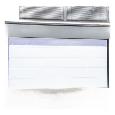ACCESSPRO - Puerta de Garage / Línea Central / Aislada / Estilo Americano / 10×9 pies (3.05×2.74 m) / Poliuretano 43 mm / Calibre 26 / 5 Secciones