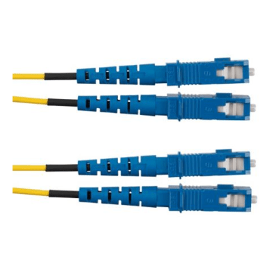 PANDUIT - Jumper de Fibra Optica Monomodo 9/125 OS2, SC-SC Duplex, OFNR (Riser), Color Amarillo, 3 Metros (9.84 Pies)