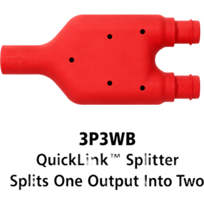 ECCO - Divisor de Salida Vehicular / Plug-and-Play / Conector QuickLink ¼ / Resistente al Agua / 55 lb Tensión / Control Múltiples Luces