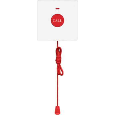 FANVIL - Botón de Emergencia Inalámbrico / 433 MHz / Alcance 80 m (262 ft) / IP65 / Cordón 2 m (6.5 ft) / 100,000 Activaciones / Batería 12V