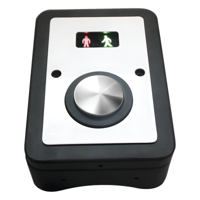ACCESSPRO - Botón de Petición de Cruce Peatonal / IP65 / Operación -40°C a 80°C / Alimentación AC 85-265V o DC 12-24V / Salida 500W / Gabinete 640 x 480 x 120 mm
