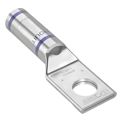 PANDUIT - Zapata de Compresión / Calibre 6 AWG / Barreno 1/4" (6.4 mm) / Tambor Estándar con Mirilla / 1 Pieza