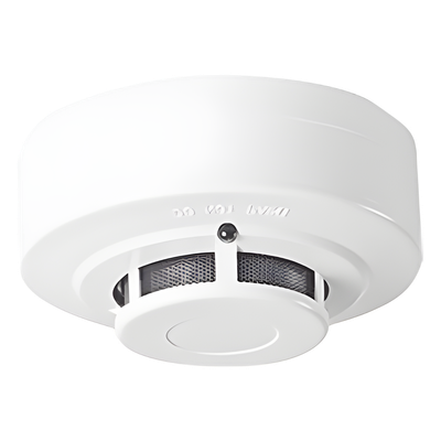 SFIRE - Detector de Humo Fotoeléctrico / 2 Hilos / Clase A/B / 12-24 V CC / 100 mm (3.9 in) Diámetro