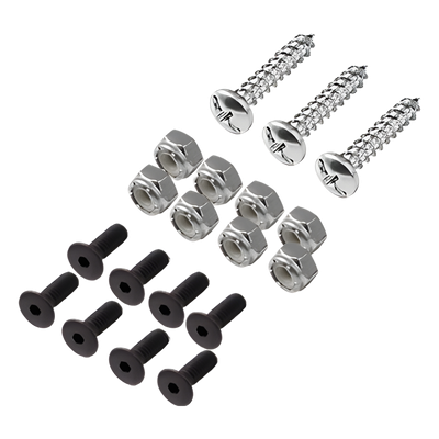 ACCESSPRO - Kit de Instalación para Chapa Magnética / 19 Piezas / Tornillos Socket Flat 6/32 / Tuercas Insertables 6/32 / Tornillos Busca Rosca 8 x 3/4
