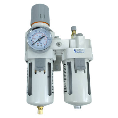 TITAN-AUTOMATION - Lubricador y Regulador de Filtro / Puerto G3/8´´ / Presión Máxima 150 psi / Caudal Máximo 2200 l/min / Precisión Filtro 40µm