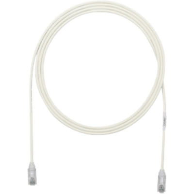 PANDUIT - Cable de Parcheo TX6, UTP Cat6, Diámetro Reducido (28AWG), Color Blanco Mate, 2 ft.