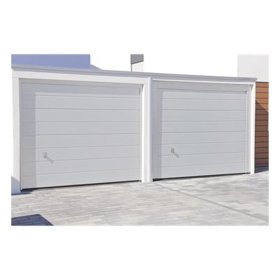 ACCESSPRO - Sección para Puerta de Garage / Lisa / Color Blanco / Panel Calibre 26 / Relleno Poliuretano 43mm / Estilo Americano / 4 Secciones