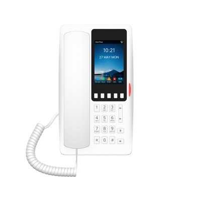 FANVIL - Teléfono IP Wi-Fi Hotelero con PoE, Puerto USB de Carga y Pantalla LCD de 3.5"