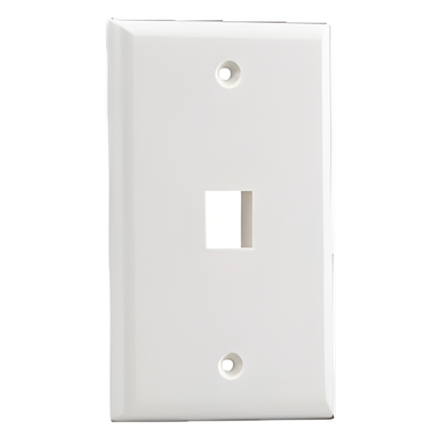 PANDUIT - Placa de Pared Vertical / 1 Puerto Keystone / ABS / 69.8 x 114.3 mm (2.75 x 4.5 in) / Marfil