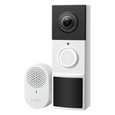 TP-LINK - Videoportero IP Inalámbrico / 2K 3 Megapixel / 160° DFOV / Batería 6400 mAh / Detección IA Personas-Vehículos / Visión Nocturna Color / Audio Bidireccional