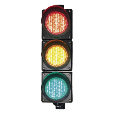 ACCESSPRO - Semáforo LED / Tricolor Rojo-Verde-Amarillo / 100 mm / 110 VCA / IP65 / 100,000 h