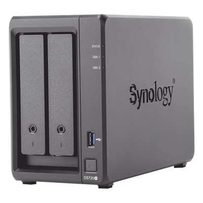 SYNOLOGY - Servidor NAS de escritorio con 2 bahías / Expandible a 7 bahías / Hasta 112 TB